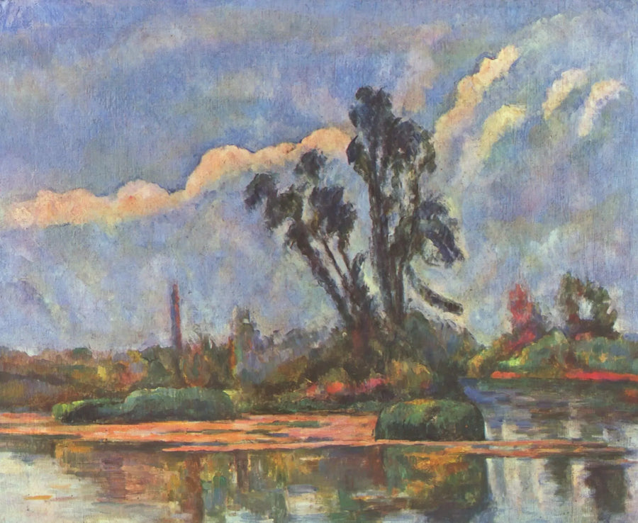 Oever van de Oise - Paul Cézanne