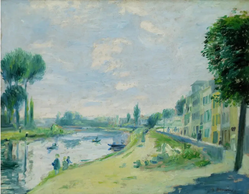 Oever van de Seine, Bougival - Pierre-Auguste Renoir