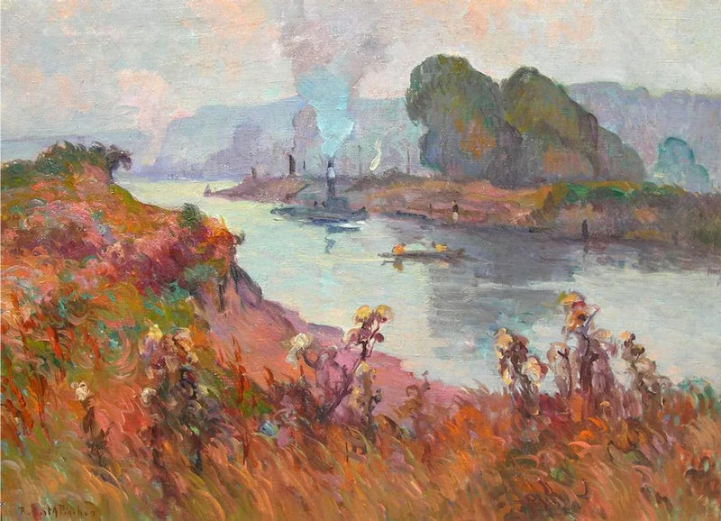 Rivieroevers van de Seine - Robert Antoine Pinchon