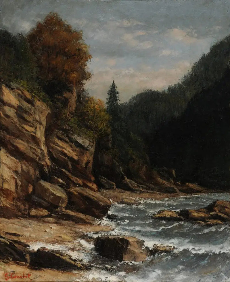 Randen van het Meer van Genève - Gustave Courbet