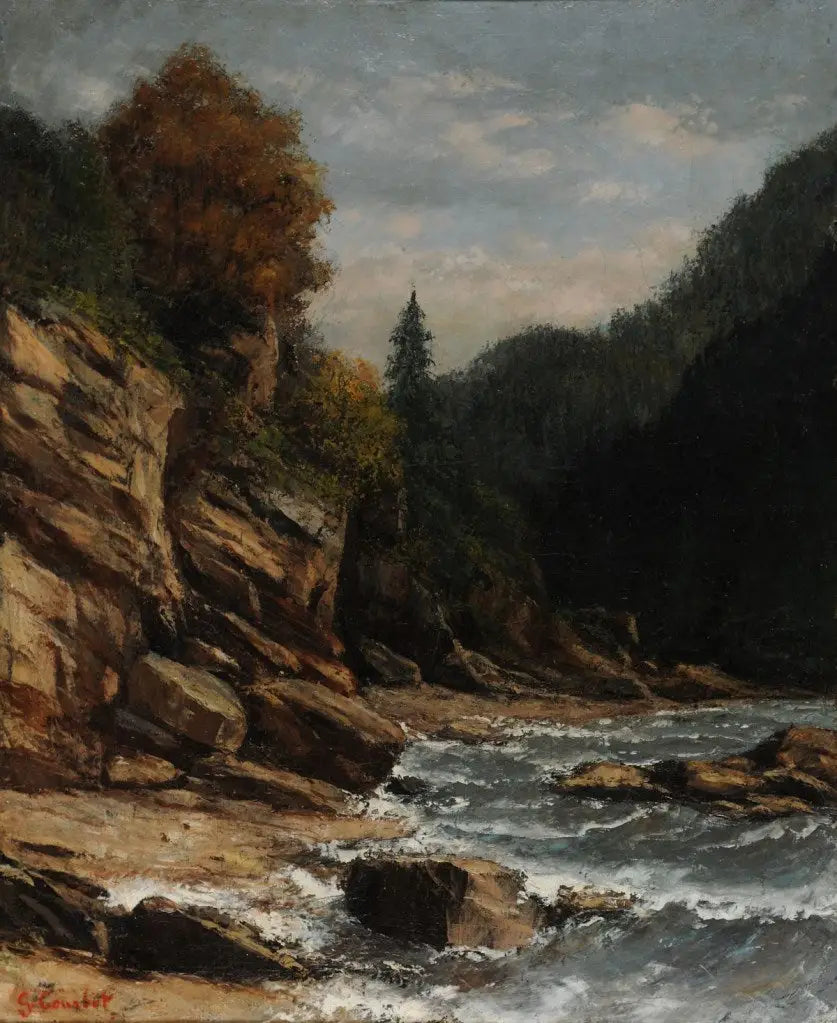 Randen van het Meer van Genève - Gustave Courbet