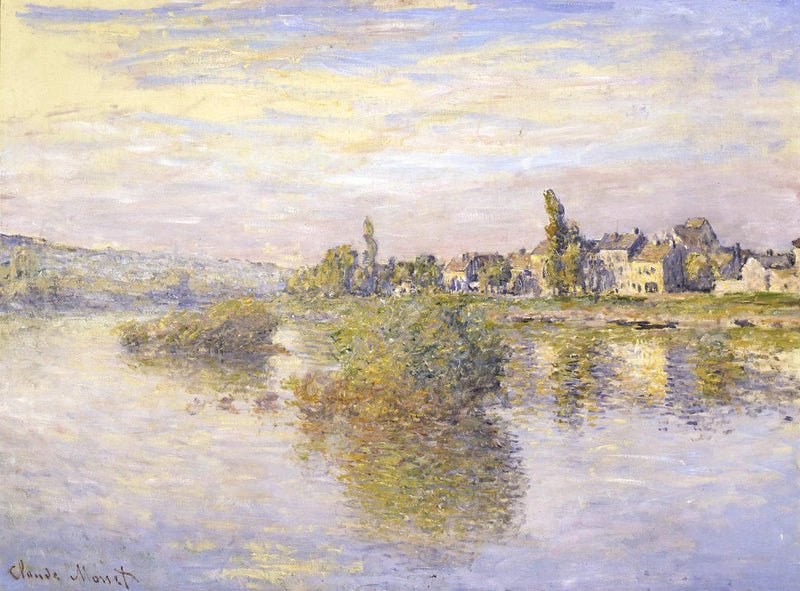 Banken van de Seine bij Lavacourt W538 - Claude Monet