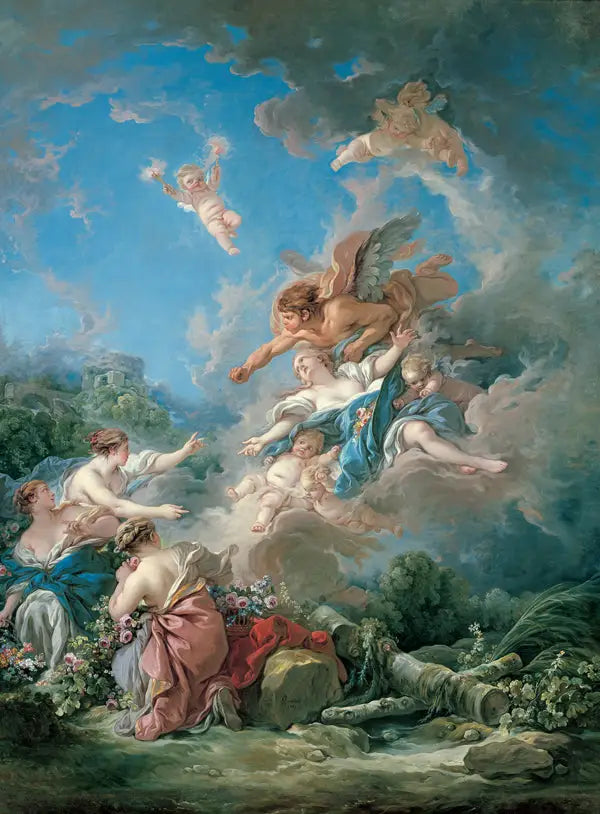 Borée verwijdert Oreithyie - François Boucher