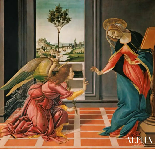 Botticelli Annonciation c.1489 - Sandro Botticelli - Reproductions de tableaux et peintures haut de gamme