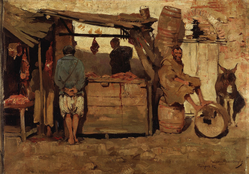 Slagerij in Marokko - Théo van Rysselberghe