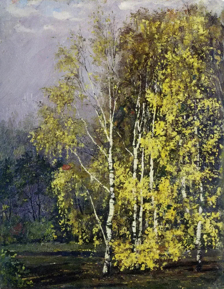 Berken in de herfst - Edvard Munch