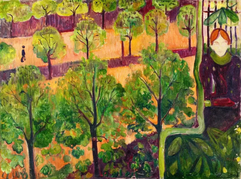 boulevard in Parijs - Edvard Munch