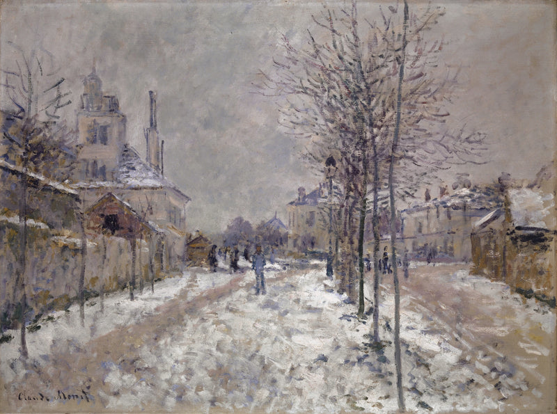 Boulevard de Pontoise in Argenteuil, sneeuw W359 - Claude Monet