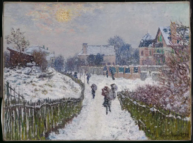Boulevard Saint-Denis, Argenteuil, in de winter - Claude Monet