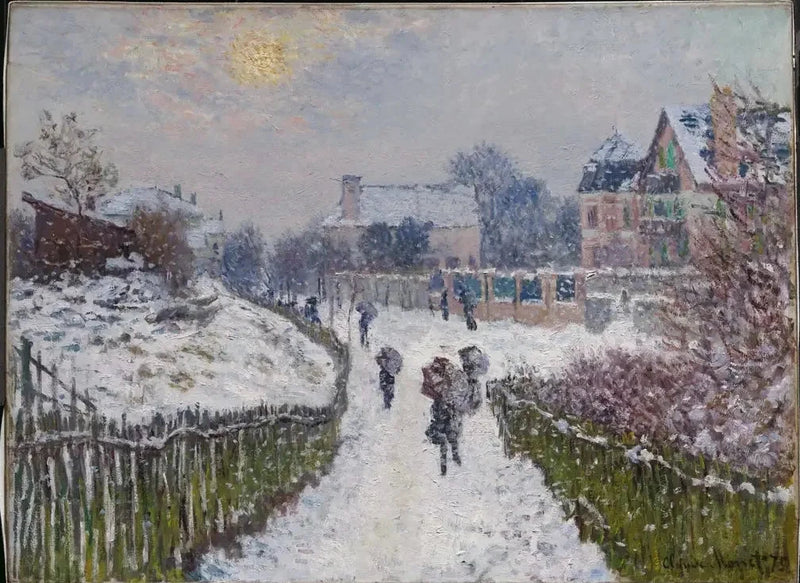 Boulevard Saint-Denis, Argenteuil, in de winter W357a - Claude Monet