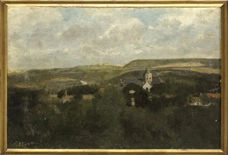 Boulogne-sur-Mer, een hoekje van de stad - Jean-Baptiste Camille Corot