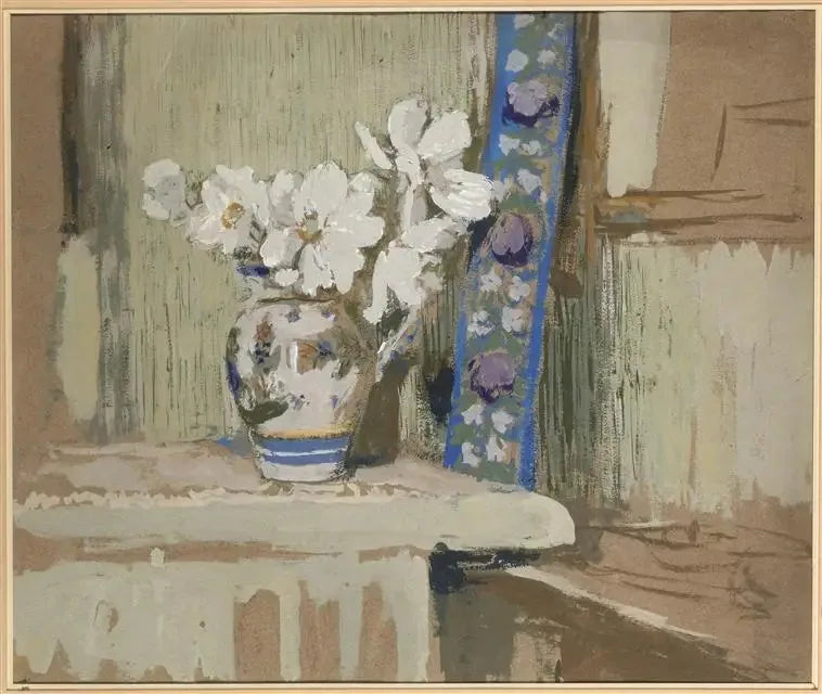 Wit anemonenboeket - Édouard Vuillard
