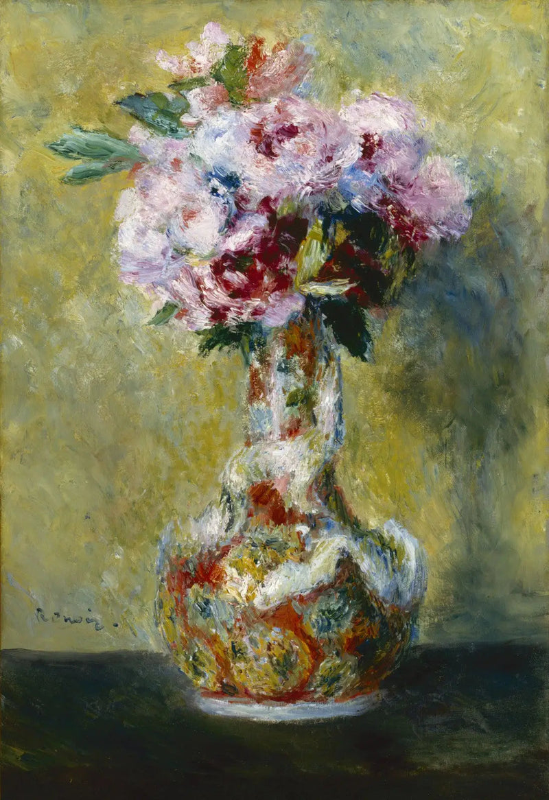 Boeket in een vaas - Pierre-Auguste Renoir