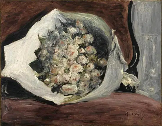 Boeket in een loge - Pierre-Auguste Renoir