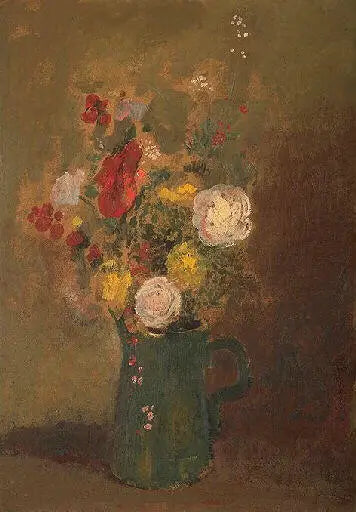 Bloemenboeket met mimosa - Odilon Redon