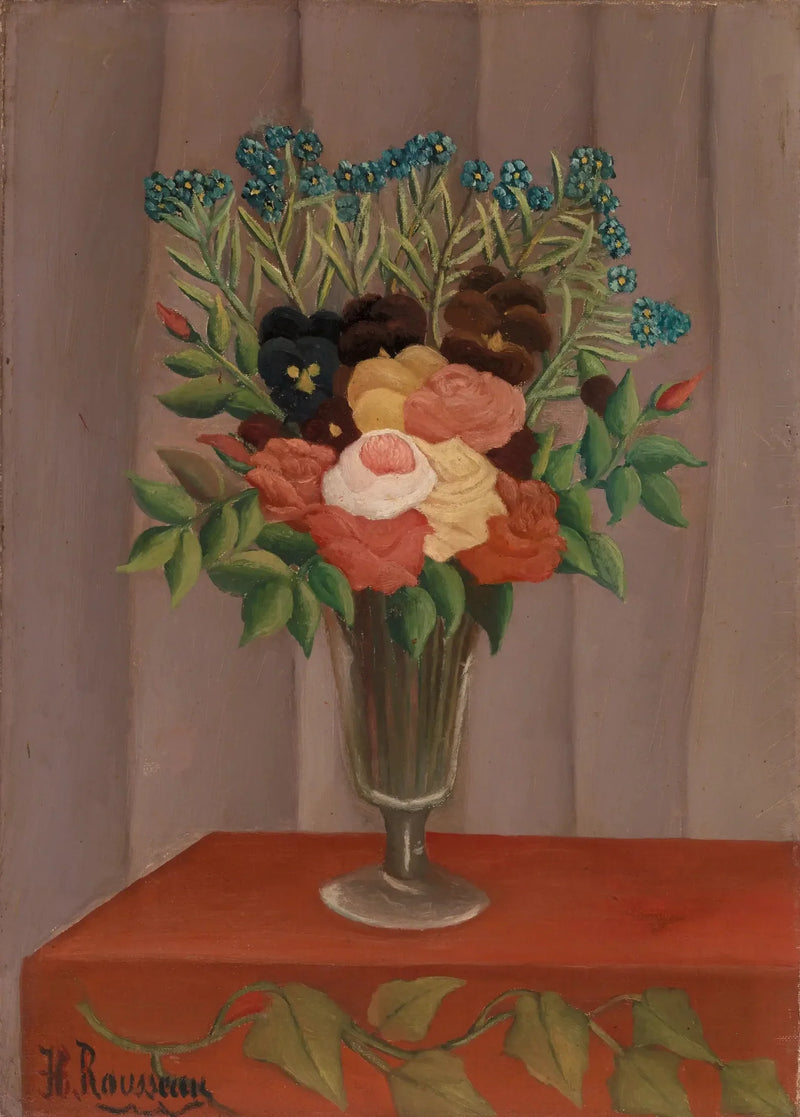 Bloemenboeket - Henri Rousseau