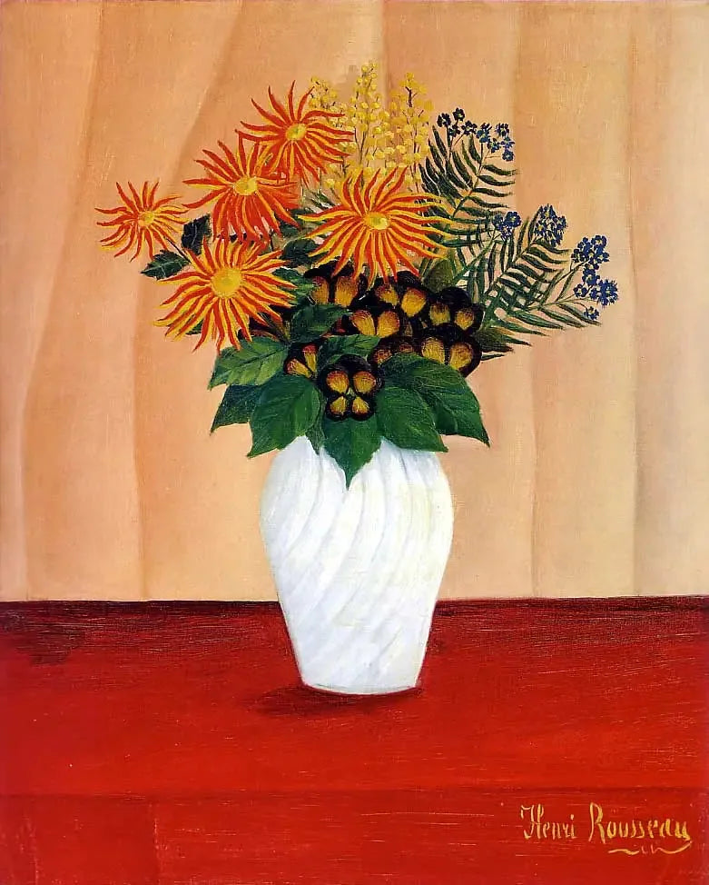 Bloemenboeket - Henri Rousseau