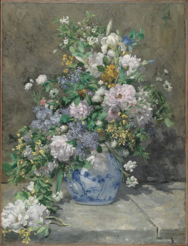 Lente boeket - Pierre-Auguste Renoir
