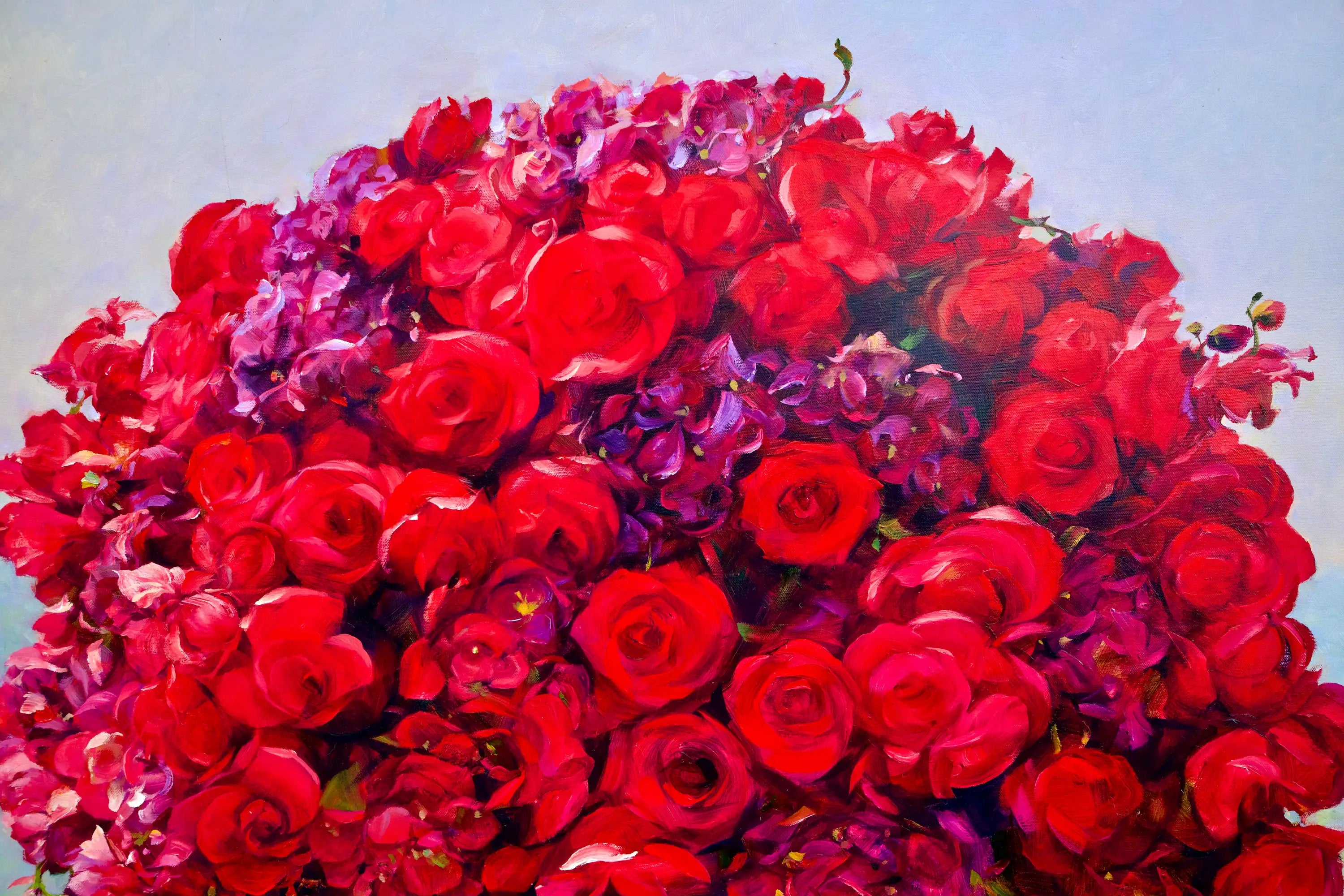 Bouquet de Rose | 100 x 130 cm Reproductions de tableaux à la peinture à l’huile