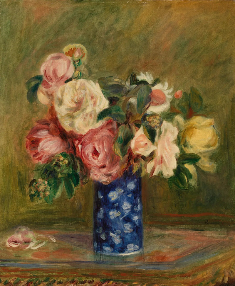Boeket van rozen (Het Boeket van rozen) - Pierre-Auguste Renoir