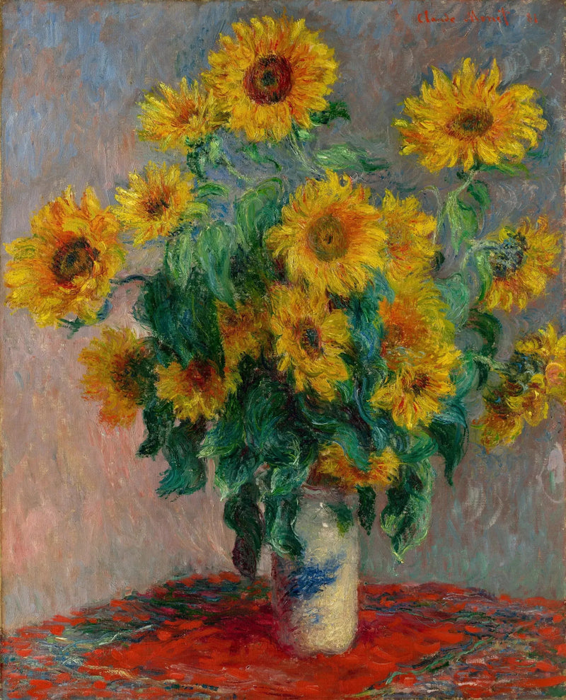 Boeket zonnebloemen - Claude Monet