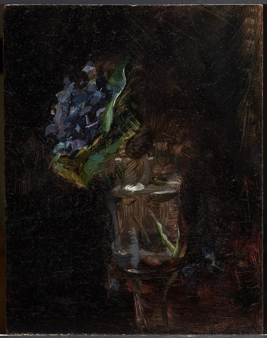 Boeket van viooltjes in een vaas - Henri de Toulouse-Lautrec