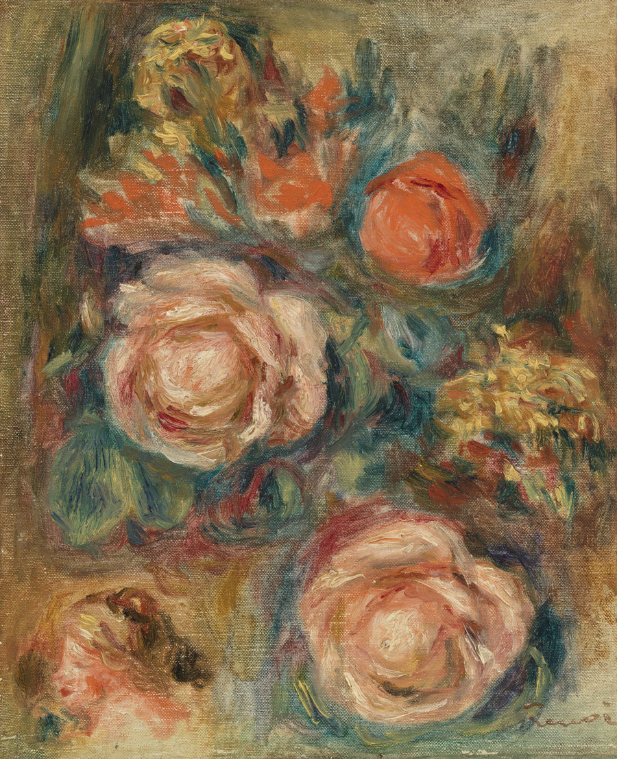 Boeket van rozen - Pierre-Auguste Renoir