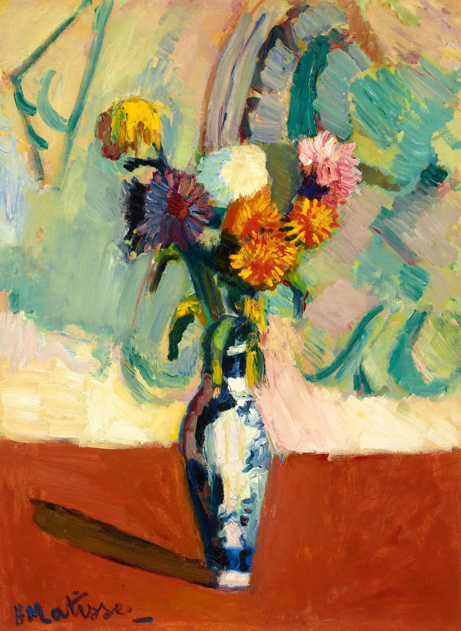 Boeket, Chinese vaas - Henri Matisse