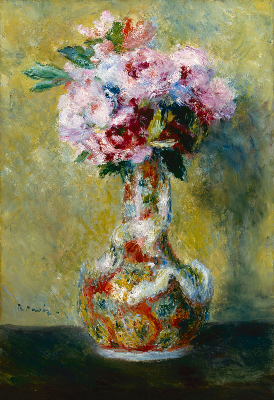 Boeket in een vaas - Pierre-Auguste Renoir