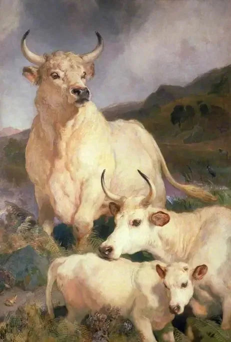 Wilde runderen van Chillingham, Northumberland - Edwin Henry Landseer

Source:
Bovins sauvages de Chillingham, Northumberland - Edwin Henry Landseer