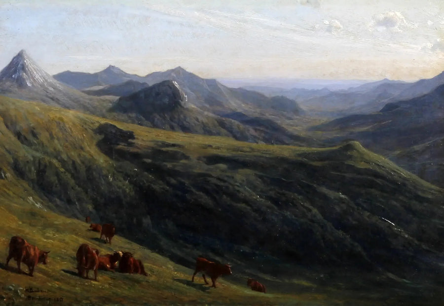 Runderen op een heuvel - Rosa Bonheur