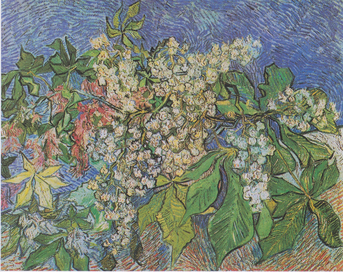 Kastanjetakken in bloei - Vincent van Gogh