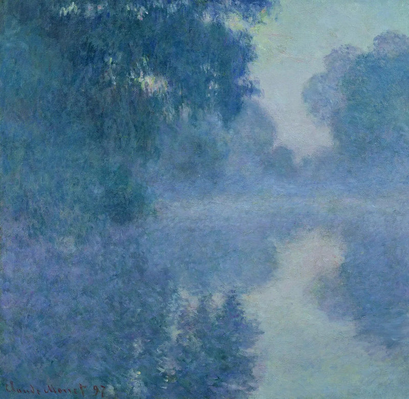 Arm van de Seine nabij Giverny, opkomende zon - Claude Monet