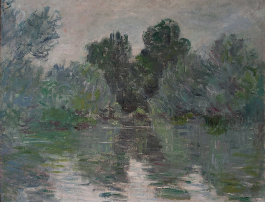 Een arm van de Seine bij Vétheuil W486 - Claude Monet