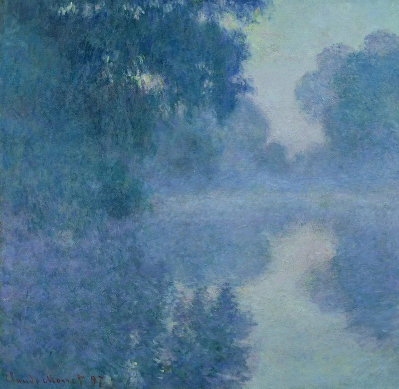Bras de Seine, rijzende zon, Marmottan W1478 - Claude Monet
