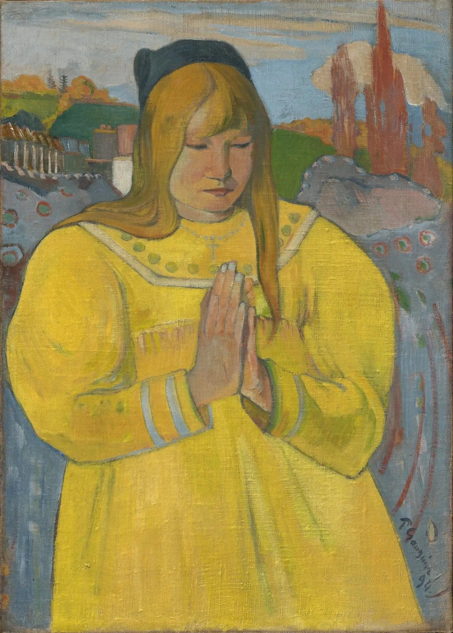 Bretonse in gebed - Paul Gauguin
