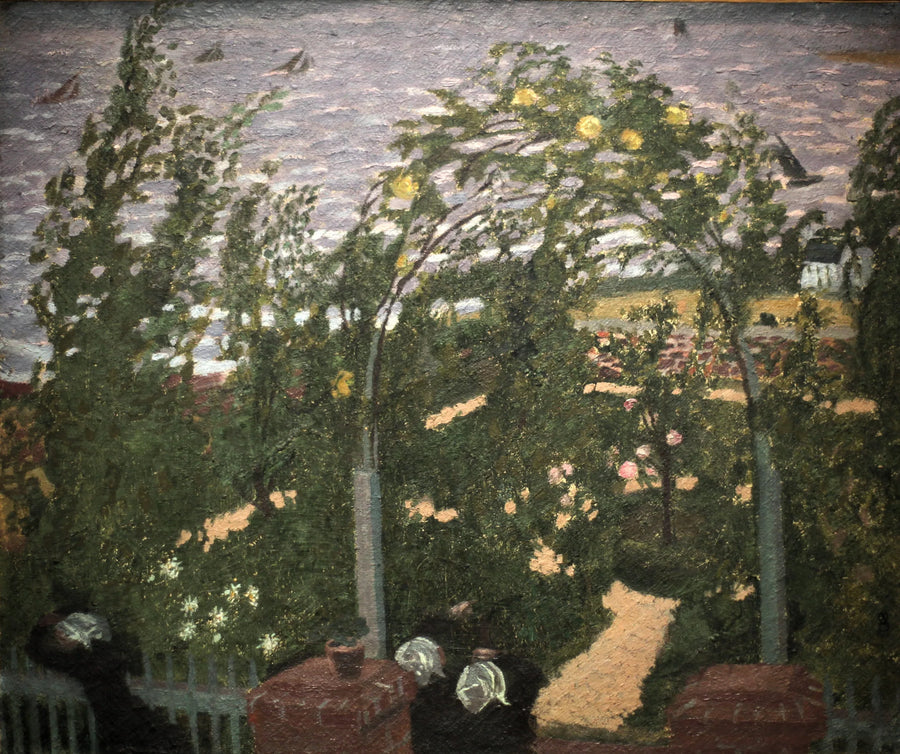 Bretonse onder de pergola - Maurice Denis