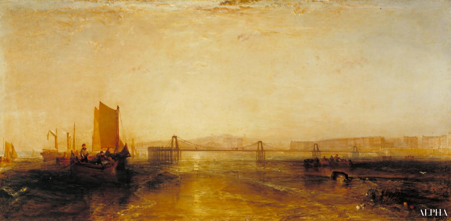 Brighton vanaf de zee - William Turner - Reproducties van schilderijen en hoogwaardige schilderijen
