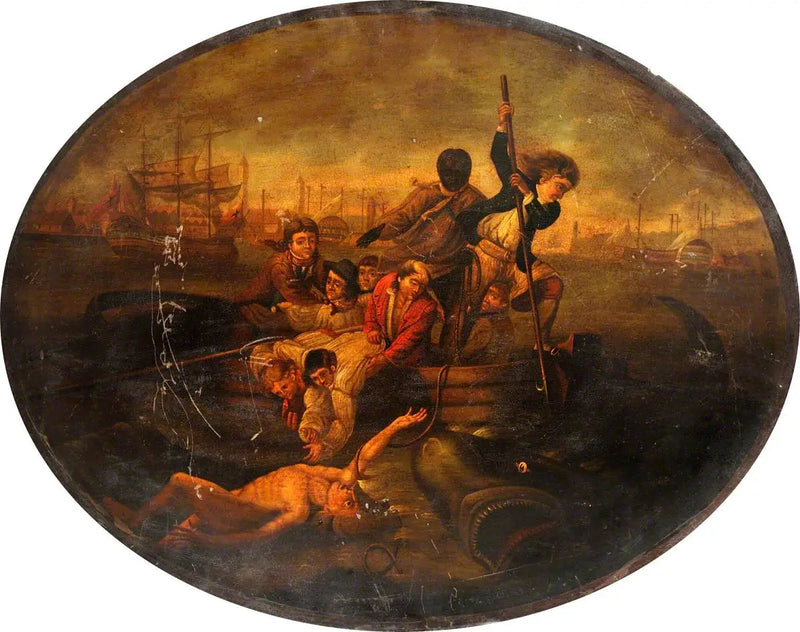 Brook Watson aangevallen door een haai in de haven van Havana, 1749 - John Singleton Copley

Source:
Brook Watson attaqué par un requin dans le port de La Havane, 1749 - John Singleton Copley