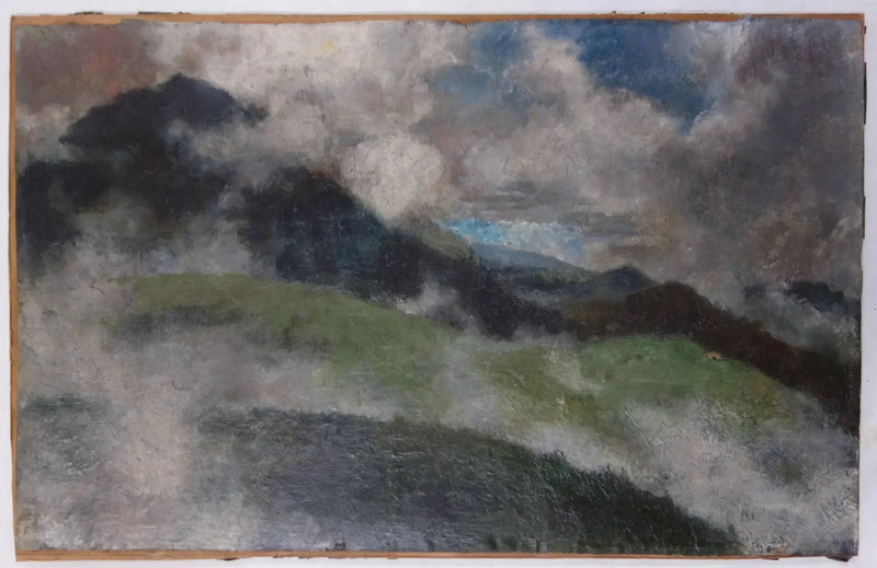 Oplopende mist - Franz Marc