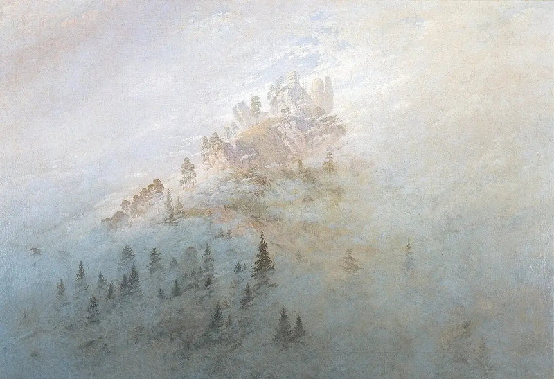 Ochtendnevel in de bergen - Caspar David Friedrich