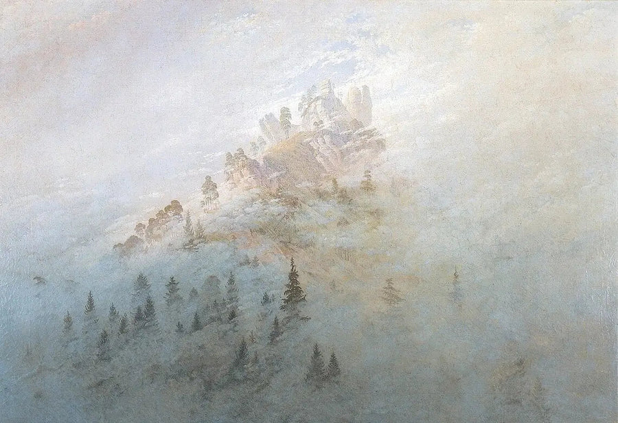 Ochtendnevel in de bergen - Caspar David Friedrich