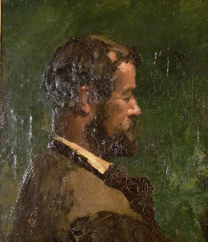 Buste van een man in profiel - Gustave Courbet