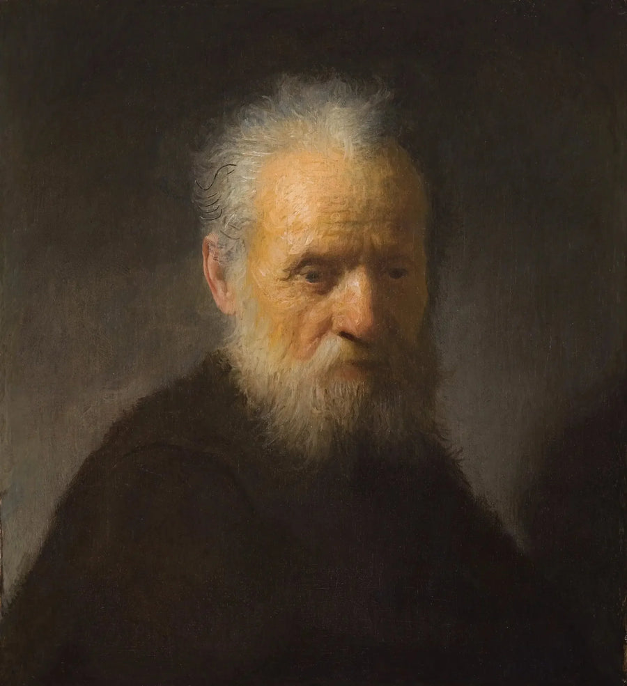 Buste van een oude baardige man - Rembrandt