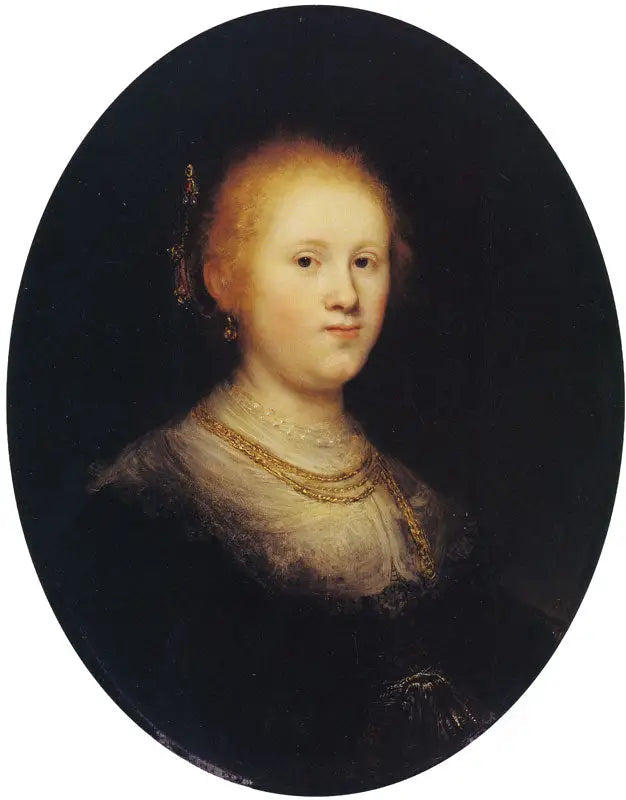 Buste d'une jeune femme - Rembrandt image 1 copie peinte à la main à l’huile
