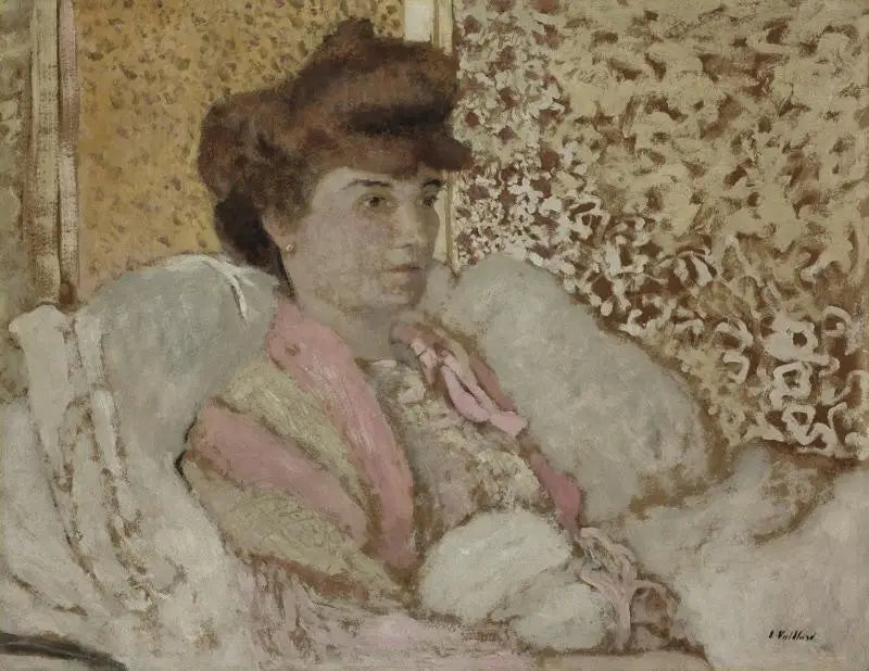 Zittende vrouwelijk bust (Misia Natanson) - Édouard Vuillard