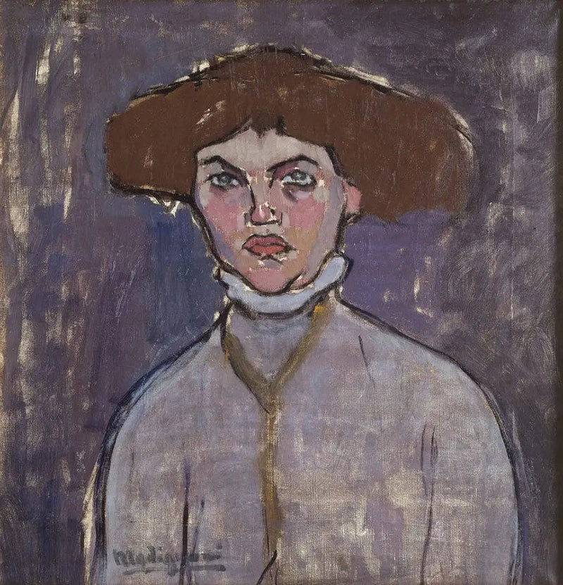 Buste van een jonge vrouw - Amedeo Modigliani