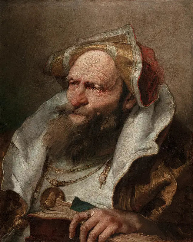 Buste van een oude man - Giovanni Battista Tiepolo