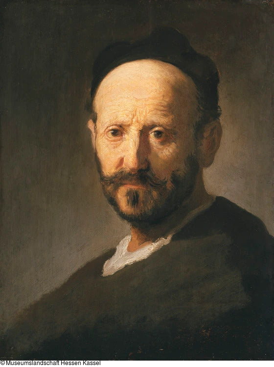 Buste van een man met een pet - Rembrandt