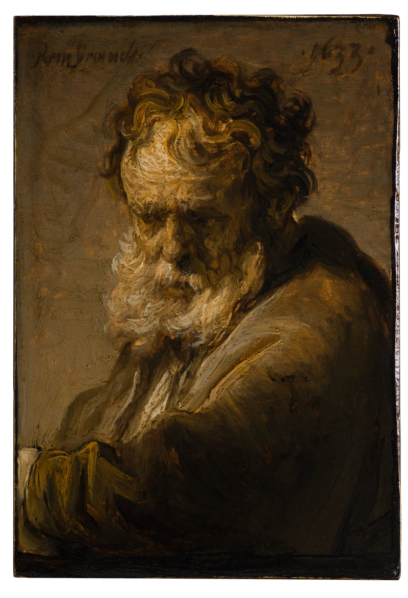 Buste van een oude baardige man - Rembrandt
